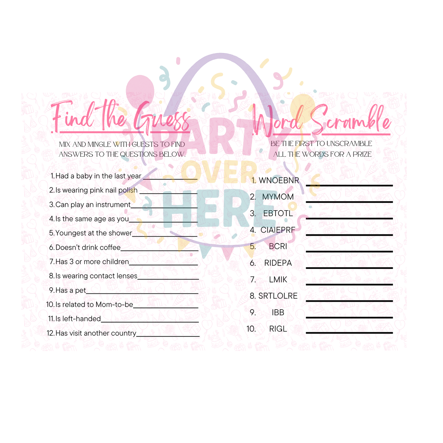 Custom Activity Books